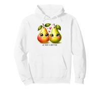 Facciamo Un Ottimo Gioco di Parole di Coppia con Pera e Frutta Carina Felpa con Cappuccio