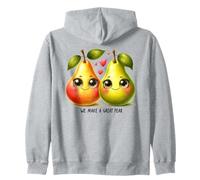 Facciamo Un Ottimo Gioco di Parole di Coppia con Pera e Frutta Carina Felpa con Cappuccio