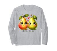 Facciamo Un Ottimo Gioco di Parole di Coppia con Pera e Frutta Carina Maglia a Manica
