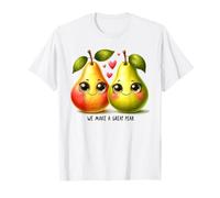 Facciamo Un Ottimo Gioco di Parole di Coppia con Pera e Frutta Carina Maglietta