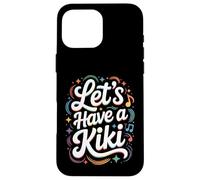 Facciamo una celebrazione LGBT arcobaleno della festa del gay pride Kiki Custodia per iPhone 16 Pro Max