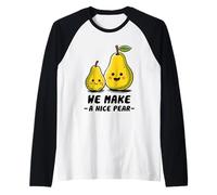 Facciamo una pera perfetta - Pere carine di famiglia Maglia con Maniche Raglan