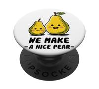 Facciamo una pera perfetta - Pere carine di famiglia PopSockets PopGrip Adesivo