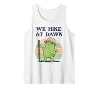 Facciamo un'escursione all'alba Funny Frog Hiker Canotta