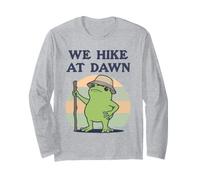 Facciamo un'escursione all'alba Funny Frog Hiker Maglia a Manica