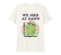 Facciamo un'escursione all'alba Funny Frog Hiker Maglietta Premium