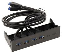 Facciata 4 Porte USB 3.0 Per Alloggiamento Da 5.25"