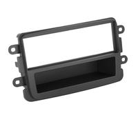 Facciata autoradio 1-DIN con vuoto tascabile compatibile con Dacia/Fiat/Nissa...