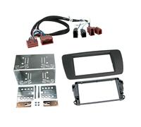 Facciata autoradio 2 DIN compatibile con Seat Ibiza (6J) grigio tuam/imbracatura