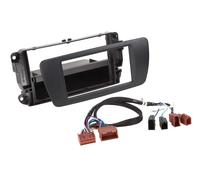Facciata autoradio 2 DIN con tasca vuota compatibile con Seat Ibiza nit nero/har