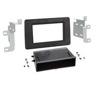 Facciata autoradio 2 DIN con vuoto tascabile compatibile con Opel Movano/Rena...