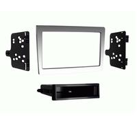 Facciata autoradio 2-DIN con vuoto tascabile compatibile con Porsche 997/Boxs...