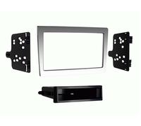 Facciata autoradio 2-DIN con vuoto tascabile compatibile con Porsche 997/Boxs...