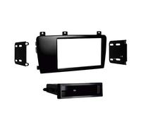Facciata autoradio 2-DIN con vuoto tascabile compatibile con Volvo S60/S70/V7...
