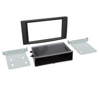 Facciata autoradio 2 DIN con vuoto tascabile compatibile con VW T5(7H)/Touare...