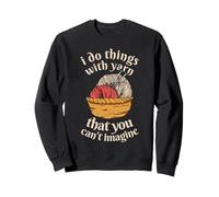Faccio Cose con Filati Che Non puoi immaginare di Lavorare a Maglia Felpa