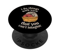 Faccio cose con filati che non puoi immaginare di lavorare a maglia PopSockets PopGrip Adesivo