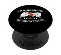 Faccio cose con filati che non puoi immaginare di lavorare a maglia PopSockets PopGrip Adesivo