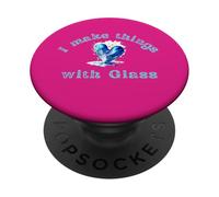 Faccio cose con vetro, artigiani d'arte fatti a mano PopSockets PopGrip Adesivo
