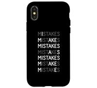 Faccio errori mentre gli errori mi rendono divertente scherzo sull'imperfezione Custodia per iPhone X/XS