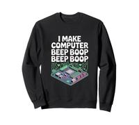 Faccio il computer Beep Boop Beep Boop Ingegnere di rete Felpa