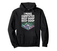Faccio il computer Beep Boop Beep Boop Ingegnere di rete Felpa con Cappuccio
