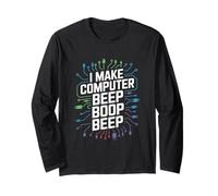 Faccio Il Computer Beep Boop Beep Ingegnere di Rete Maglia a Manica