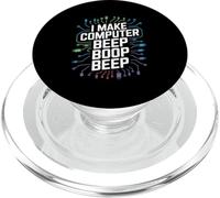 Faccio il computer Beep Boop Beep Ingegnere di rete PopSockets PopGrip per MagSafe