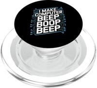 Faccio il computer Beep Boop Beep Ingegnere di rete PopSockets PopGrip per MagSafe