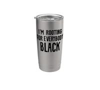 Faccio il tifo per tutti, Black BLM Movement Im African Gift Bicchiere termico in acciaio inox doppia parete