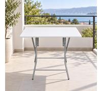 FACCIO IO S.R.L. Tavolino pieghevole 80 x 60 x 72 h cm bianco