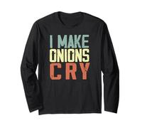 Faccio piangere le cipolle Funny Chef Vintage Maglia a Manica