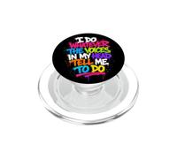 Faccio qualunque cosa le voci nella mia testa mi dicano di fare sarcastico PopSockets PopGrip per MagSafe