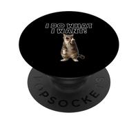 Faccio quello che voglio, dito medio del gatto PopSockets PopGrip Adesivo