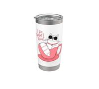 Faccio quello che voglio Funny Cat Bicchiere termico in acciaio inox doppia parete
