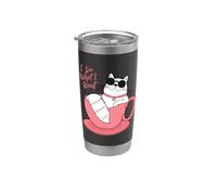 Faccio quello che voglio Funny Cat Bicchiere termico in acciaio inox doppia parete