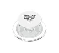 Faccio quello che voglio quando voglio dove voglio marito moglie PopSockets PopGrip per MagSafe