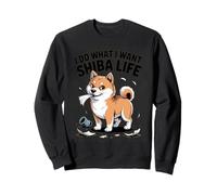 Faccio Quello Che Voglio - Shiba Life Retro Cartoon Dog Felpa