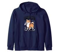 Faccio Quello Che Voglio - Shiba Life Retro Cartoon Dog Felpa con Cappuccio