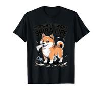 Faccio Quello Che Voglio - Shiba Life Retro Cartoon Dog Maglietta