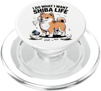 Faccio quello che voglio - Shiba Life Retro Cartoon Dog PopSockets PopGrip per MagSafe