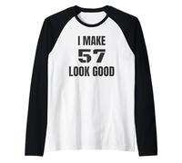 Faccio sembrare 57 un buon modello per un impatto visivo intenso Maglia con Maniche Raglan