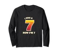 Faccio sembrare 7 Bello Ho compiuto 7 Anni e Sono Sopravvissuto 6 per 7 Bday Maglia a Manica