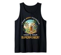 Faccio sparire la Birra Qual è Il Tuo superpotere Birra Divertente Canotta
