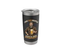 Faccio sparire la birra Qual è la tua birra artigianale superpotenza Bicchiere termico in acciaio inox doppia parete
