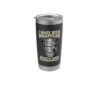 Faccio sparire la birra Qual è la tua birra artigianale superpotenza Bicchiere termico in acciaio inox doppia parete