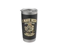 Faccio sparire la birra Qual è la tua birra artigianale superpotenza Bicchiere termico in acciaio inox doppia parete