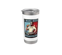 Faccio sparire la birra Qual è la tua birra artigianale superpotenza Bicchiere termico in acciaio inox doppia parete