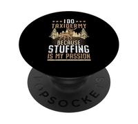 Faccio tassidermia perché il ripieno è la mia passione tassidermista PopSockets PopGrip Adesivo