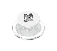 Faccio tutte le mie acrobazie solo non intenzionalmente umorismo PopSockets PopGrip per MagSafe